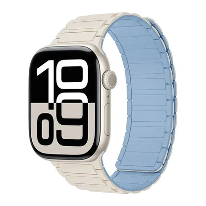 Magnetic Band for Apple Watch Ultra 3 49Mm 46Mm 42Mm 45Mm 44Mm 40Mm 41Mm Silicone Strap Iwatch Series 11 10 9 8 7 6 SE Bracelet
