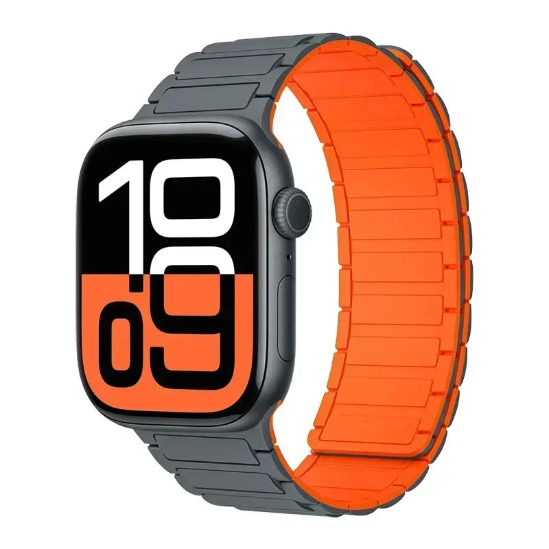 Magnetic Band for Apple Watch Ultra 3 49Mm 46Mm 42Mm 45Mm 44Mm 40Mm 41Mm Silicone Strap Iwatch Series 11 10 9 8 7 6 SE Bracelet