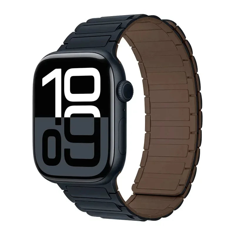 Magnetic Band for Apple Watch Ultra 3 49Mm 46Mm 42Mm 45Mm 44Mm 40Mm 41Mm Silicone Strap Iwatch Series 11 10 9 8 7 6 SE Bracelet