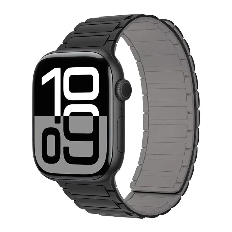 Magnetic Band for Apple Watch Ultra 3 49Mm 46Mm 42Mm 45Mm 44Mm 40Mm 41Mm Silicone Strap Iwatch Series 11 10 9 8 7 6 SE Bracelet