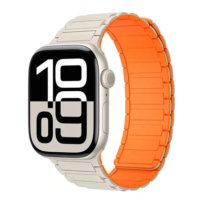 Magnetic Band for Apple Watch Ultra 3 49Mm 46Mm 42Mm 45Mm 44Mm 40Mm 41Mm Silicone Strap Iwatch Series 11 10 9 8 7 6 SE Bracelet