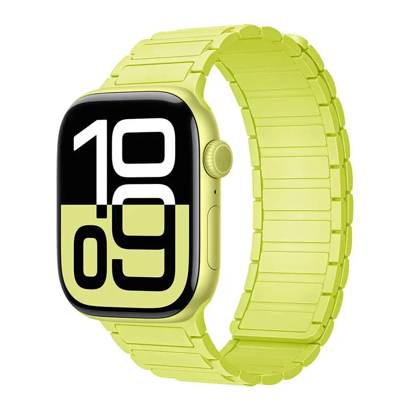 Magnetic Band for Apple Watch Ultra 3 49Mm 46Mm 42Mm 45Mm 44Mm 40Mm 41Mm Silicone Strap Iwatch Series 11 10 9 8 7 6 SE Bracelet
