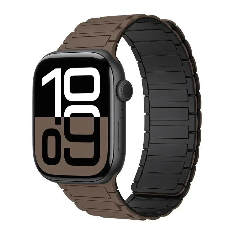 Magnetic Band for Apple Watch Ultra 3 49Mm 46Mm 42Mm 45Mm 44Mm 40Mm 41Mm Silicone Strap Iwatch Series 11 10 9 8 7 6 SE Bracelet