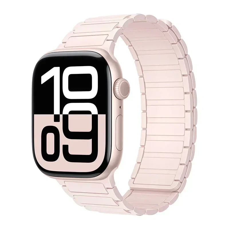 Magnetic Band for Apple Watch Ultra 3 49Mm 46Mm 42Mm 45Mm 44Mm 40Mm 41Mm Silicone Strap Iwatch Series 11 10 9 8 7 6 SE Bracelet