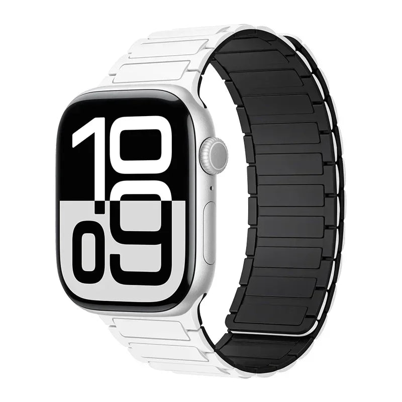Magnetic Band for Apple Watch Ultra 3 49Mm 46Mm 42Mm 45Mm 44Mm 40Mm 41Mm Silicone Strap Iwatch Series 11 10 9 8 7 6 SE Bracelet