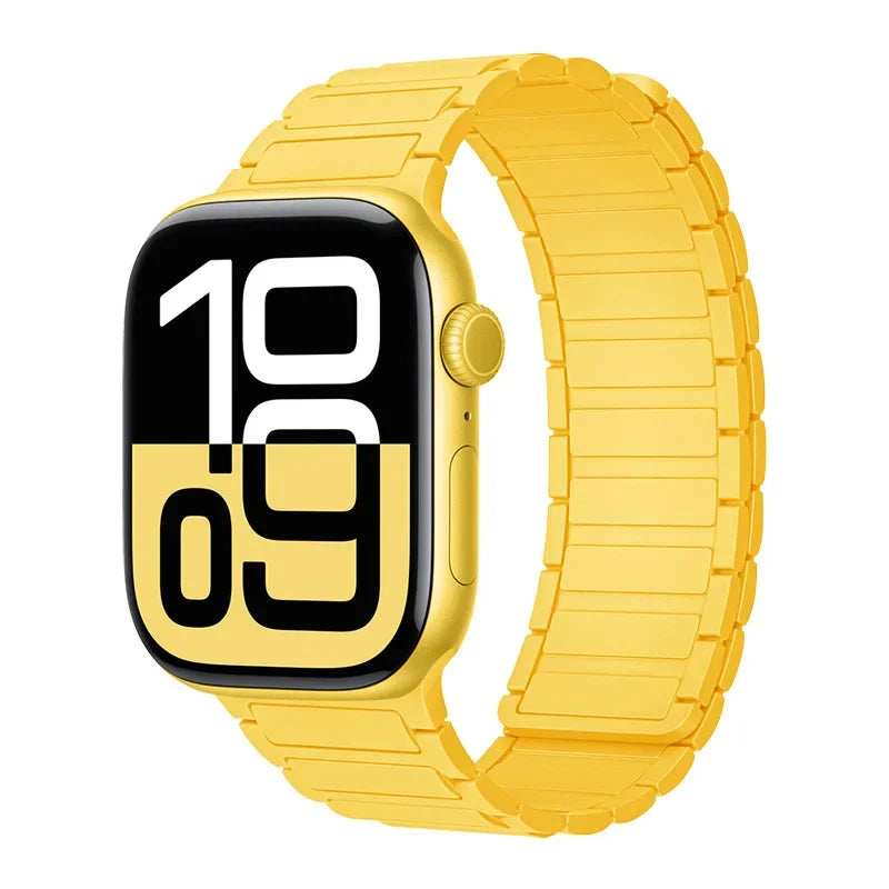 Magnetic Band for Apple Watch Ultra 3 49Mm 46Mm 42Mm 45Mm 44Mm 40Mm 41Mm Silicone Strap Iwatch Series 11 10 9 8 7 6 SE Bracelet